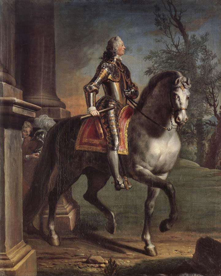 Equestrian portrait of King George II